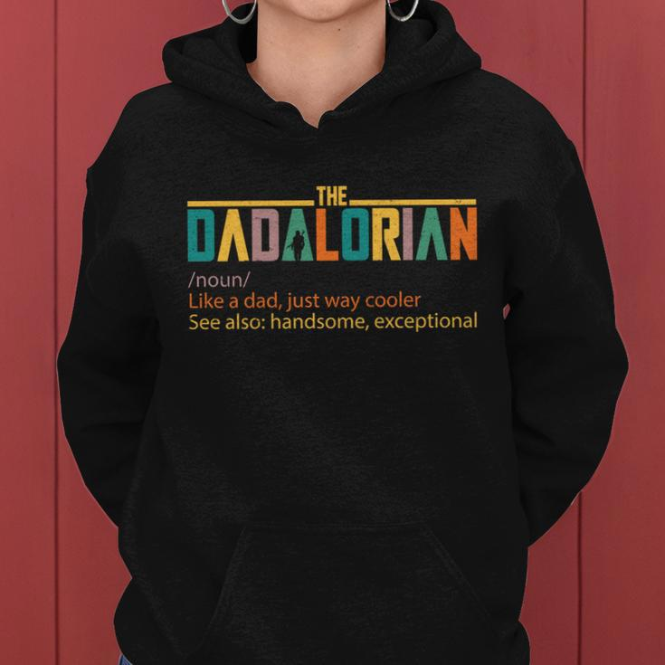 Dadalorian Definition Like A Dad But Way Cooler V2 Women Hoodie