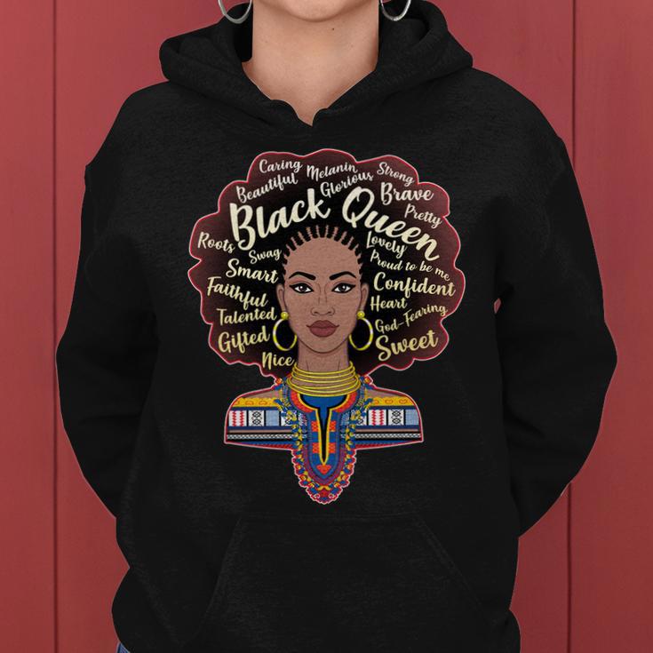 Dashiki Black Queen Women Hoodie