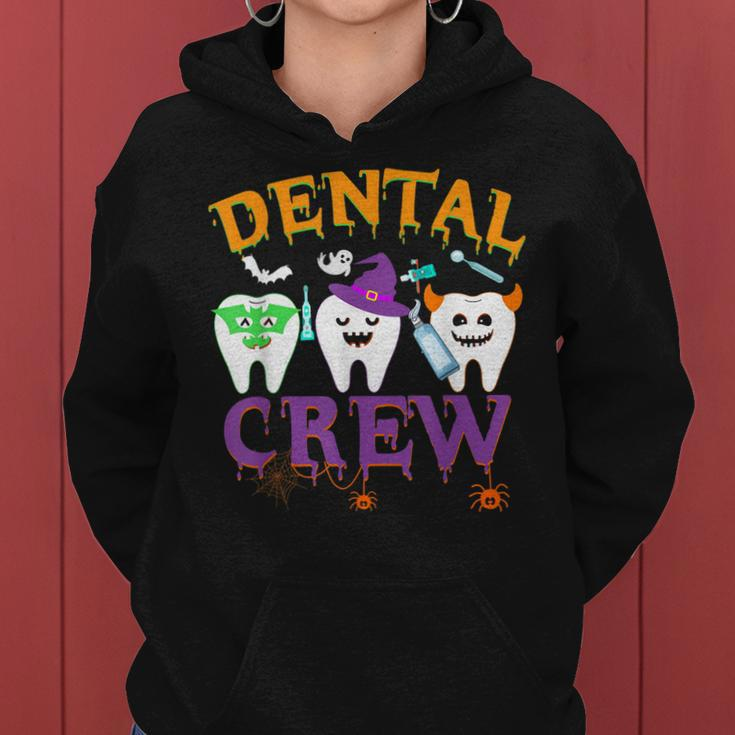 Dental Boo Crew Halloween Funny Dentist Assistant Women Hoodie