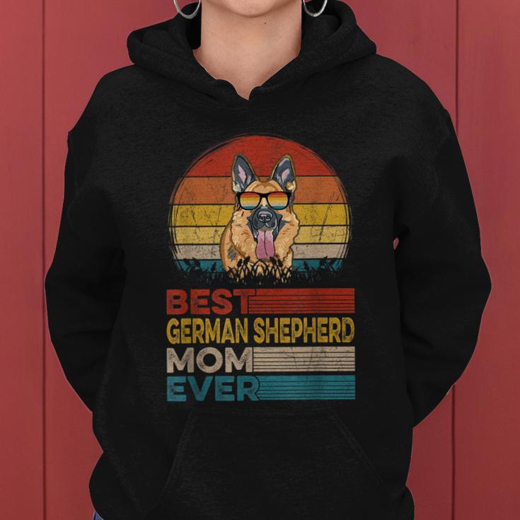 Dog Vintage Best German Shepherd Mom Ever Puppy Dog Mom Women Hoodie