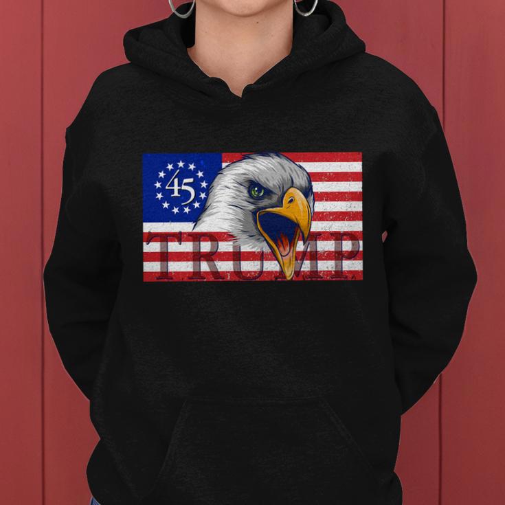 Donald Trump Eagle Betsy Ross Flag Tshirt Women Hoodie