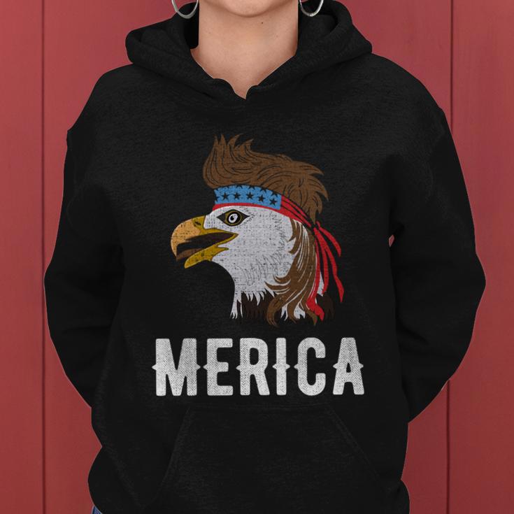 Eagle Mullet 4Th Of July Usa Patriot Merica Cool Gift Women Hoodie