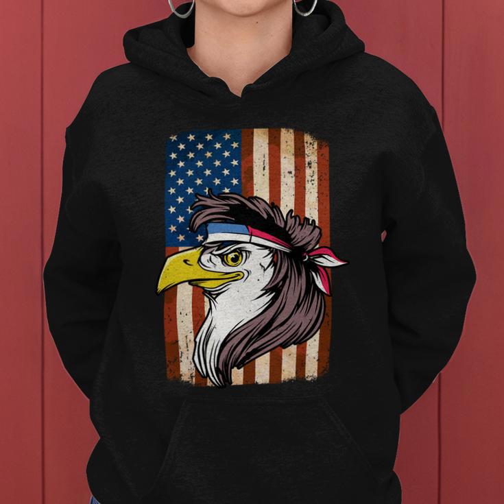 Eagle Mullet Usa American Flag Merica 4Th Of July Meaningful Gift V2 Women Hoodie