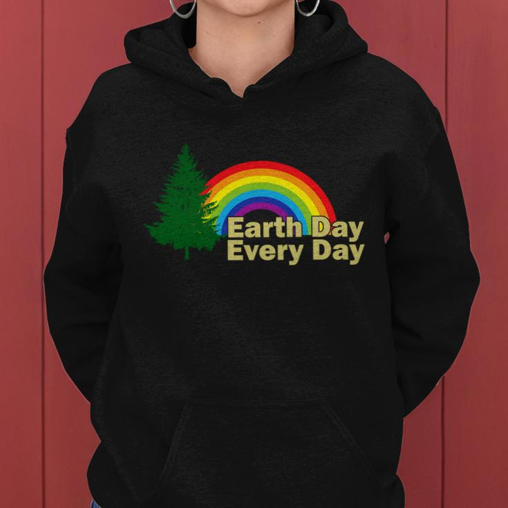Earth Day Every Day Rainbow Women Hoodie