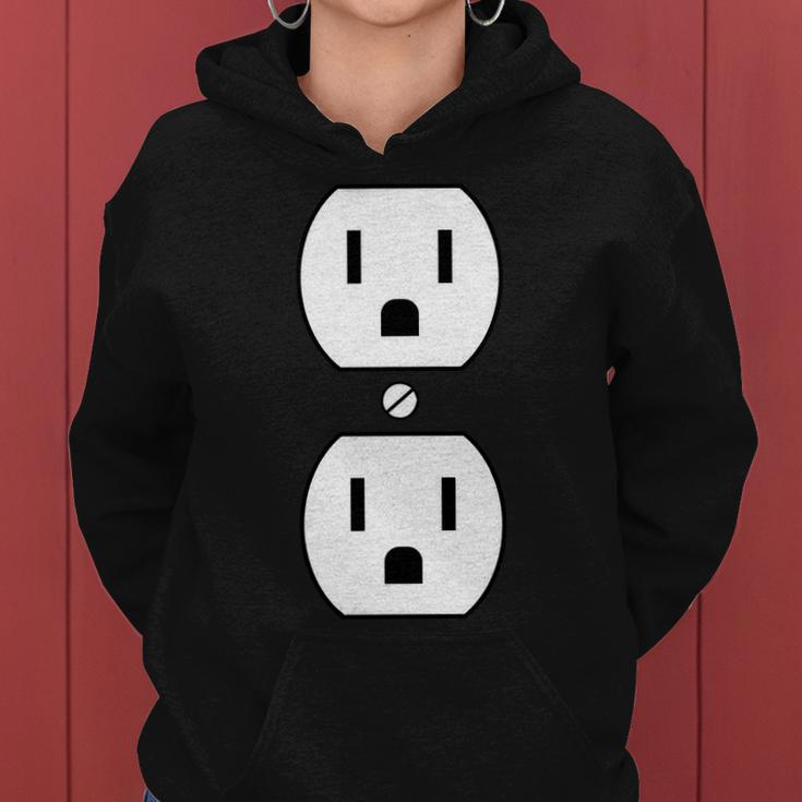 Electrial Outlet Plug Costume Women Hoodie