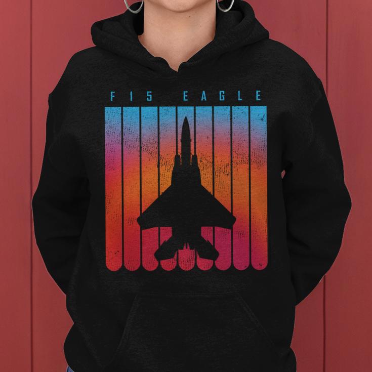 F-15 Eagle Jet Fighter Retro Tshirt Women Hoodie