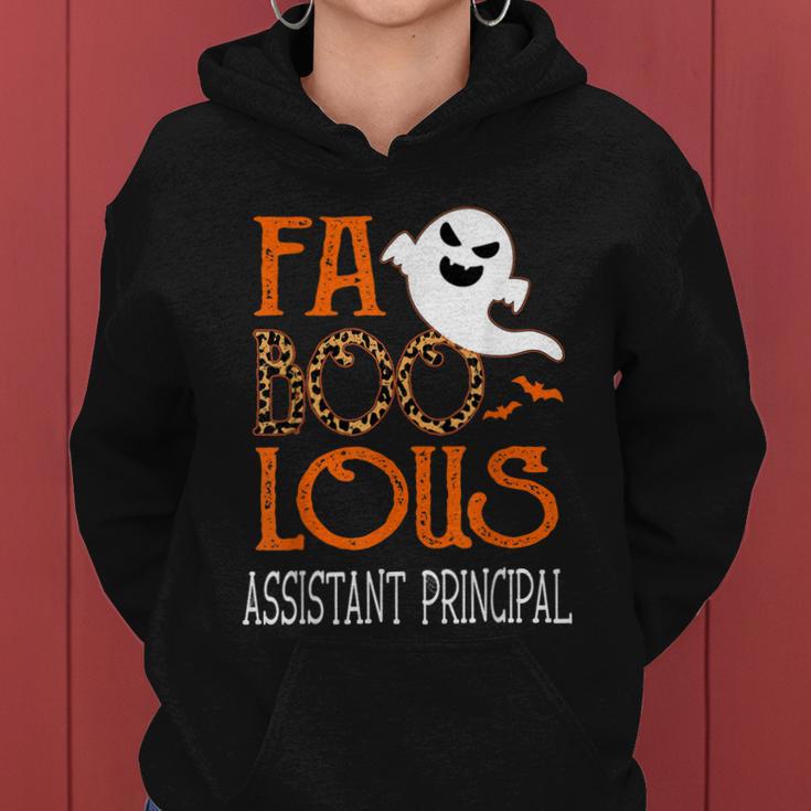 Faboolous Assistant Principal On Halloween Party Funny Ghost Women Hoodie