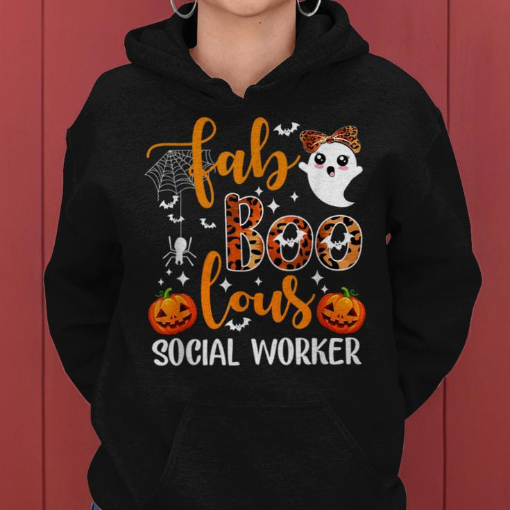 Faboolous Social Worker Funny Social Worker Halloween Women Hoodie