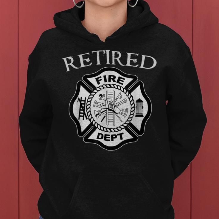 Firefighter Retired Fire Dept Tshirt Firefighter Ladder Engine V2 Women Hoodie