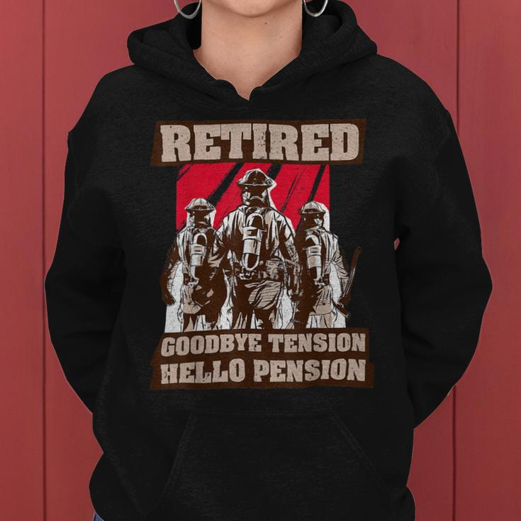 Firefighter Retired Fireman Retirement Plan Funny Firefighter Women Hoodie