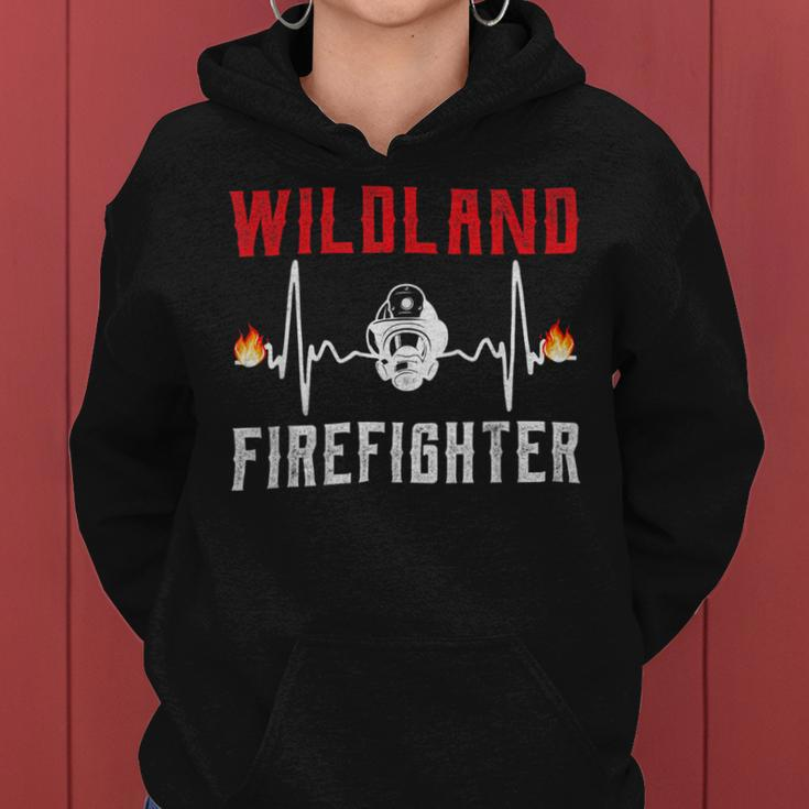 Firefighter Wildland Firefighter Fire Rescue Department Heartbeat Line V3 Women Hoodie