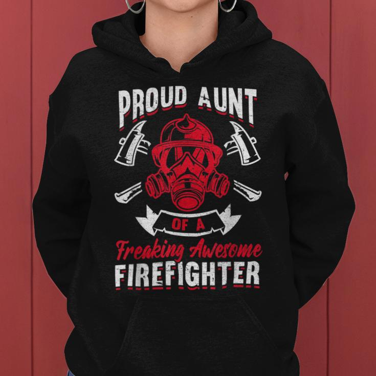 Firefighter Wildland Fireman Volunteer Firefighter Aunt Fire Department V2 Women Hoodie