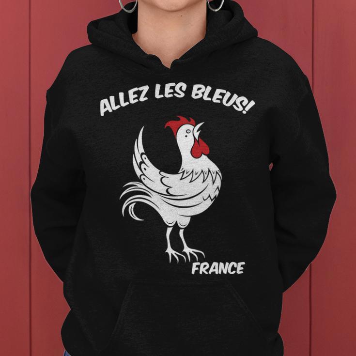 France Soccer World Allez Les Bleus Women Hoodie