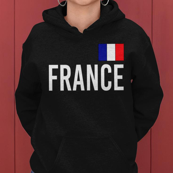 France Team Flag Logo Women Hoodie