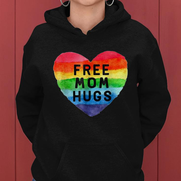 Free Mom Hugs Free Mom Hugs Inclusive Pride Lgbtqia Women Hoodie