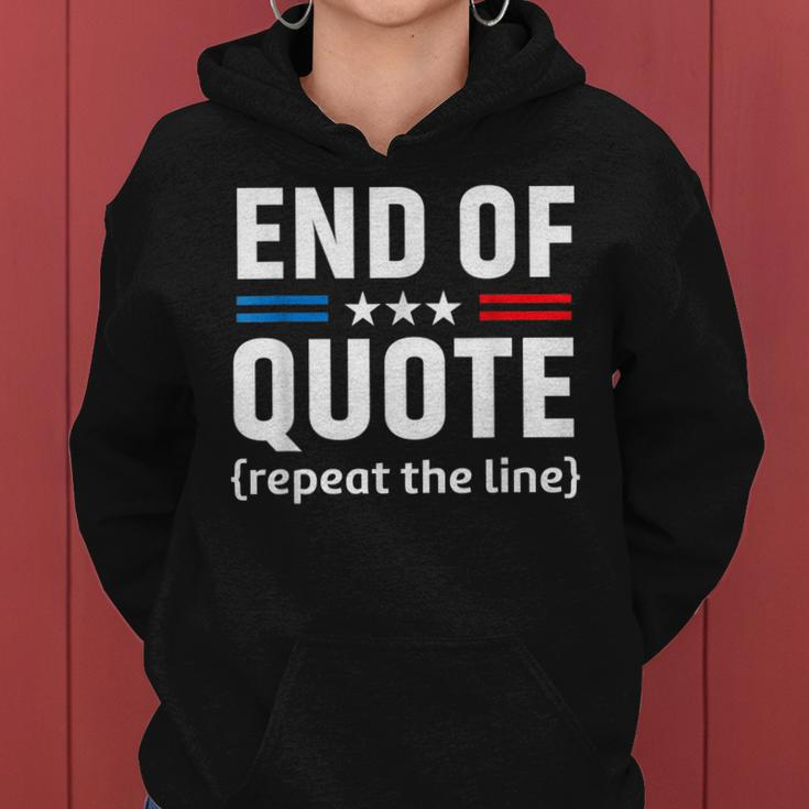 Funny Joe End Of Quote Repeat The Line V2 Women Hoodie