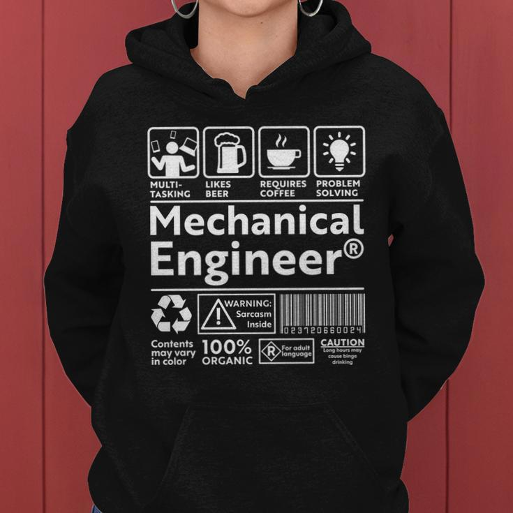 Funny Mechanical Engineer Label Women Hoodie