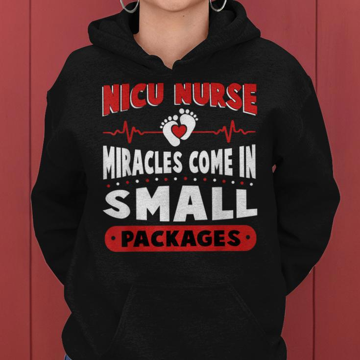 Funny Miracle Neonatal Intensive Care Unit Nicu Nurse Women Hoodie