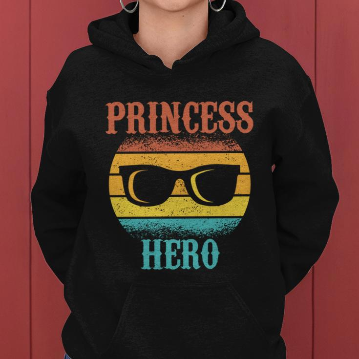 Funny Tee For Fathers Day Princess Hero Of Daughters Great Gift Women Hoodie