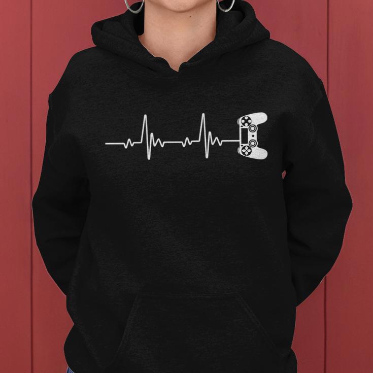 Gamer Controller Heartbeat Pules Women Hoodie