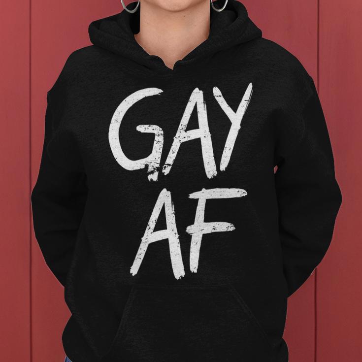 Gay Af Pride Logo Women Hoodie