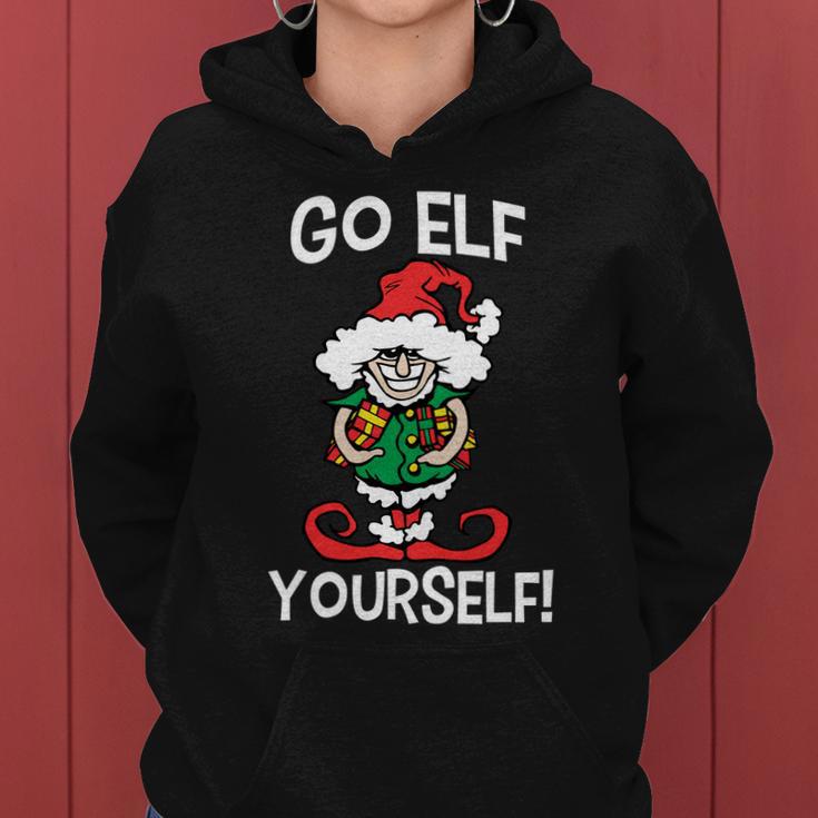 Go Elf Yourself Funny Christmas Tshirt Women Hoodie