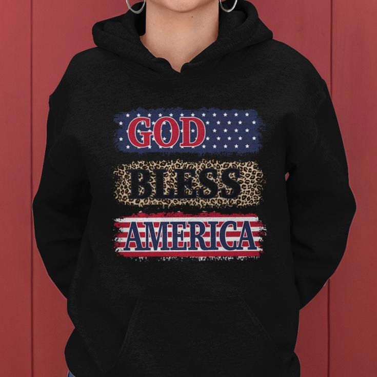 God Bless America Patriotic 4Th Of July Independence Day Gift Women Hoodie