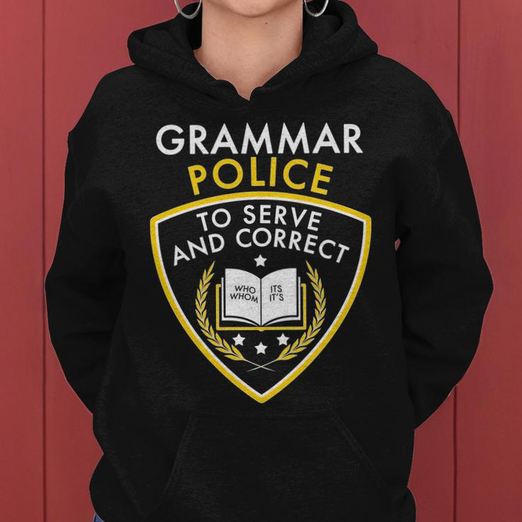 Grammar Police To Serve And Correct Funny V2 Women Hoodie