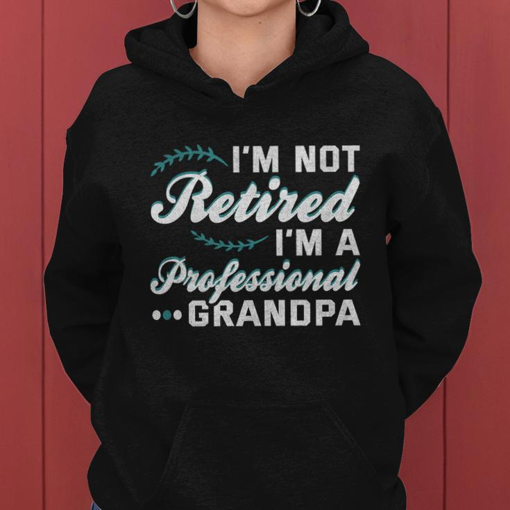 Grandpa Shirts Funny Fathers Day Retired Grandpa Long Sleeve Women Hoodie