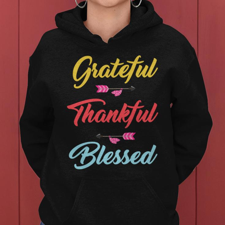 Grateful Thankful Blessed Tshirt Women Hoodie