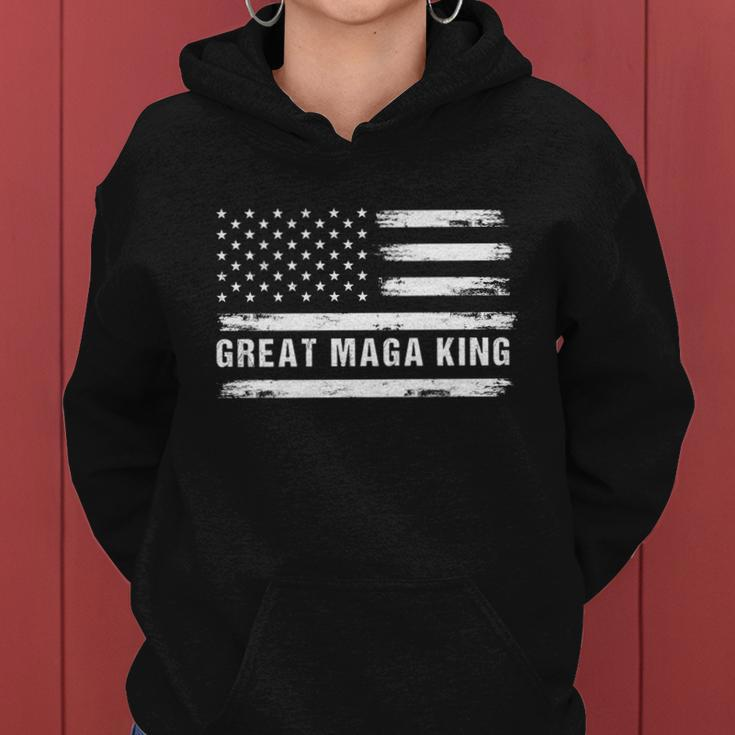 Great Maga King Pro Trump 2024 Meaningful Gift Women Hoodie