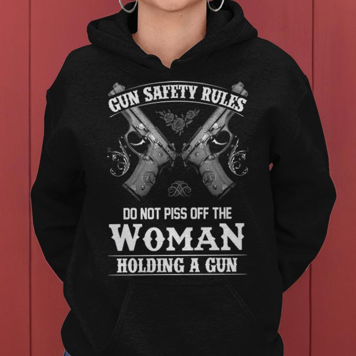 Gun Safety Rules Women Hoodie