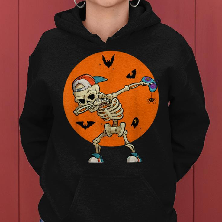 Halloween Skeleton Gamer Women Hoodie