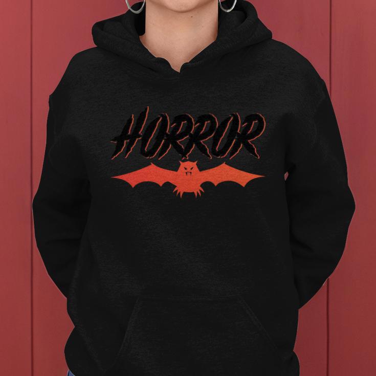 Horror Bat Halloween Quote Women Hoodie