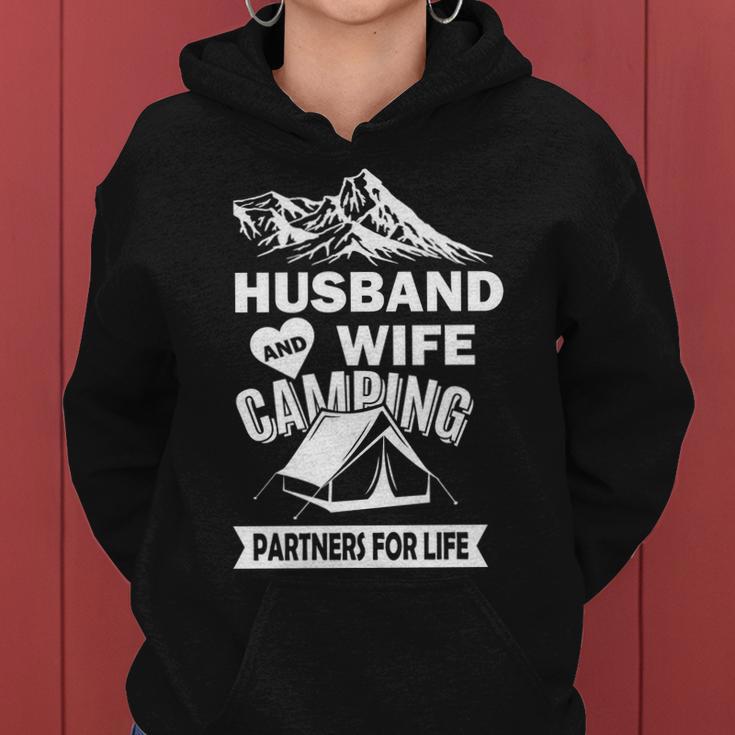 Husband And Wife Camping Partners For Life Tshirt Women Hoodie