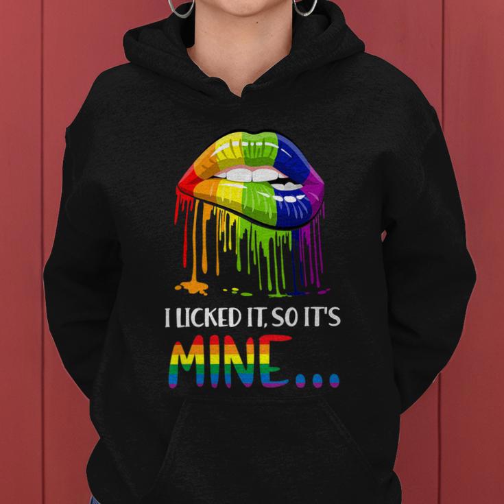 I Licked It So It Mine Gay Pride Lgbt Pride Tshirt Women Hoodie