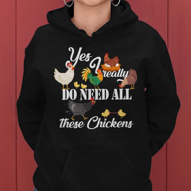 I Really Do Need All These Chickens V2 Women Hoodie