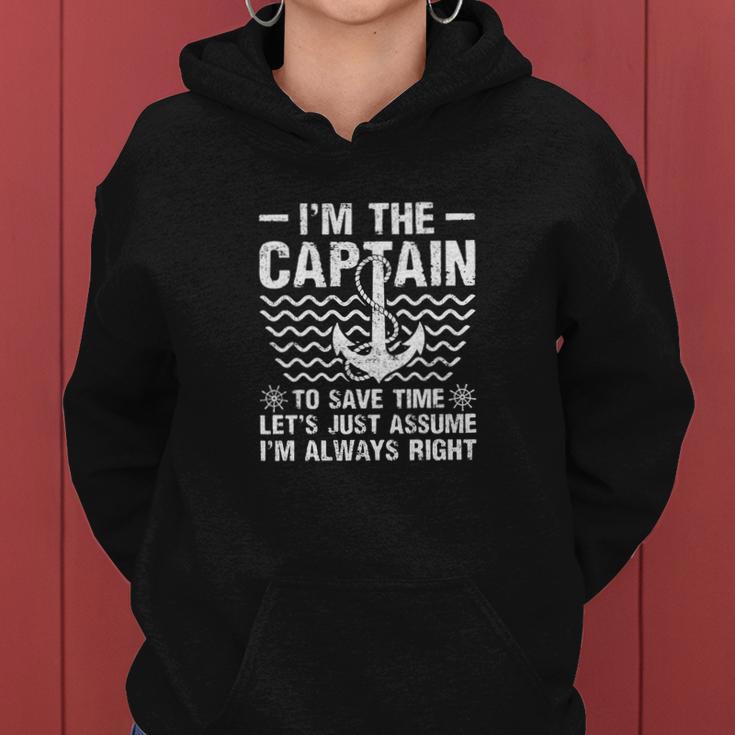 Im Always Right Boat Captain Funny Women Hoodie