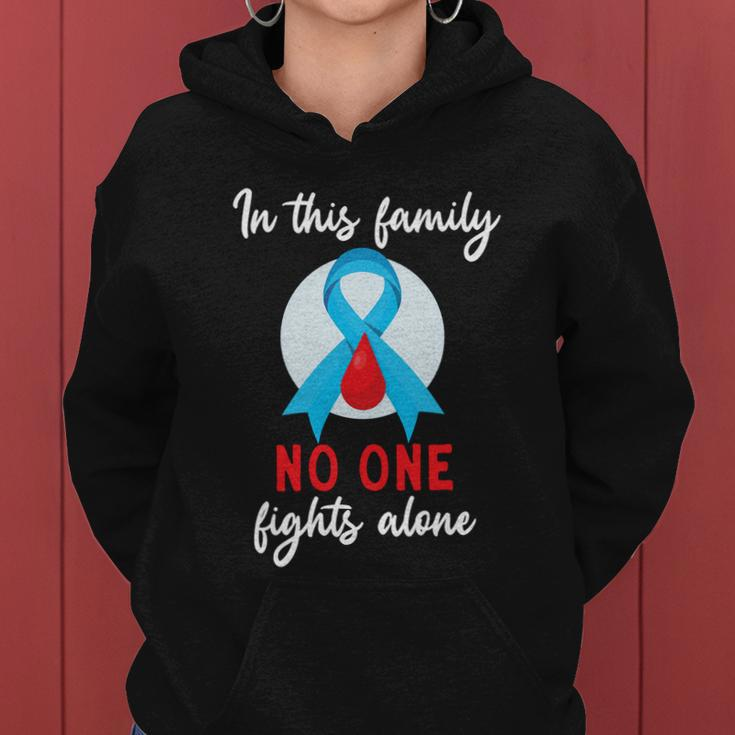 In This Family No One Fight Alone Diabetes Gift Women Hoodie