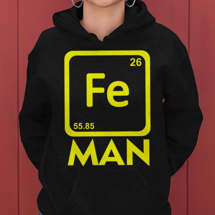 Iron Science Funny Chemistry Fe Periodic Table Tshirt Women Hoodie