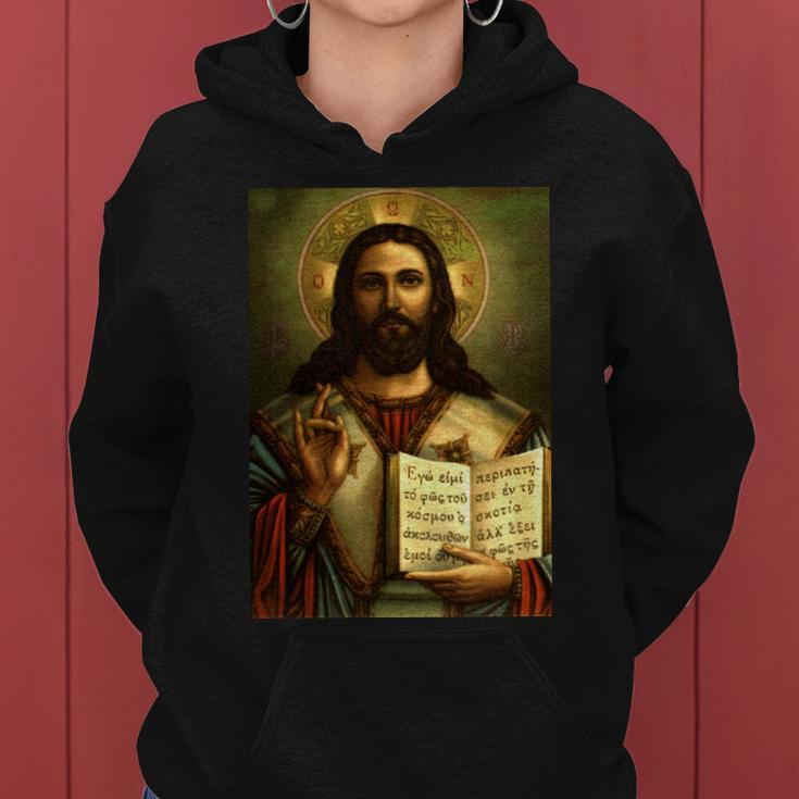 Jesus Christ Religious Photo Women Hoodie