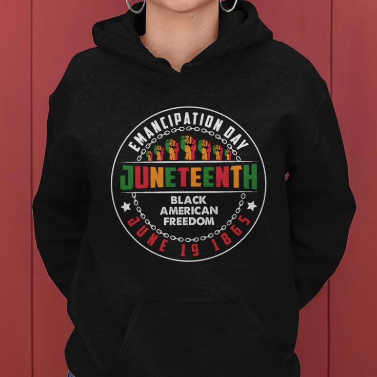 Juneteenth Emancipation Day Vintage Cool Melanin Black Pride Gift V4 Women Hoodie