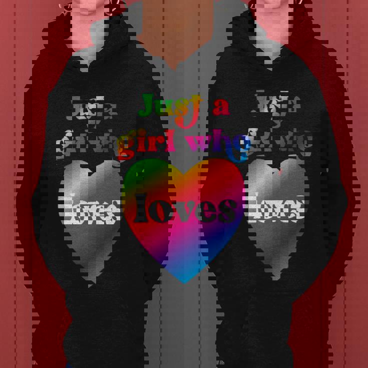 Just A Girl Who Loves Just A Girl Who Loves Graphic Design Printed Casual Daily Basic Women Hoodie