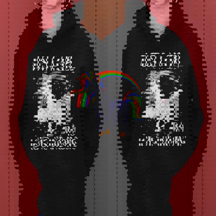 Just A Girl Who Loves Unicornsjust A Girl Who Loves Unicorns Women Hoodie
