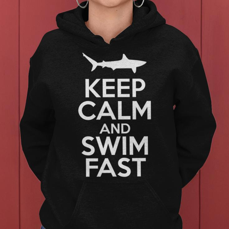 Keep Calm And Swim Fast Women Hoodie
