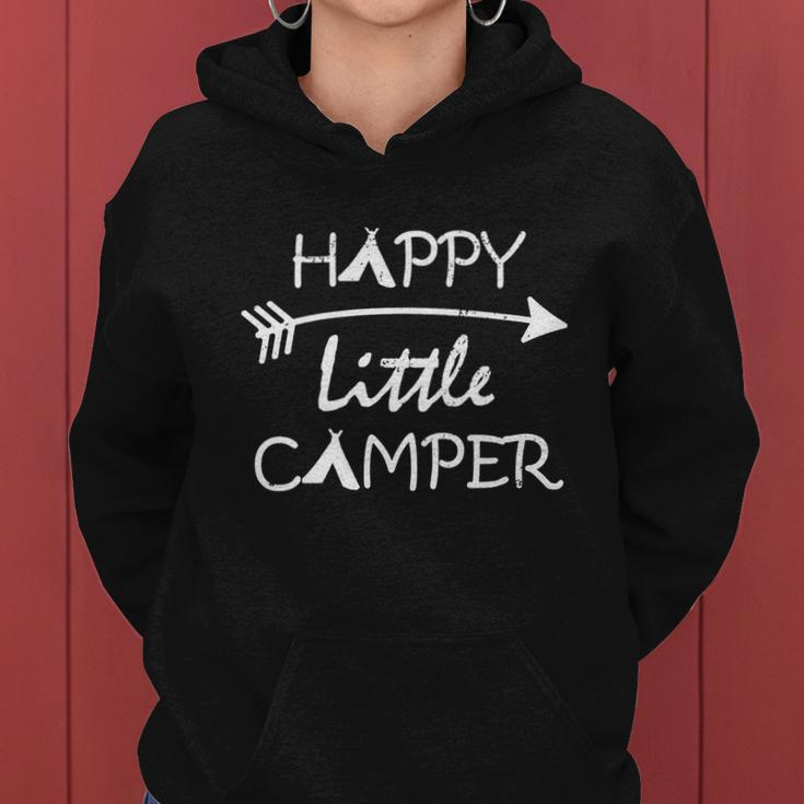 Kids Happy Little Camper Funny Gift Camping Gift Tshirt Women Hoodie