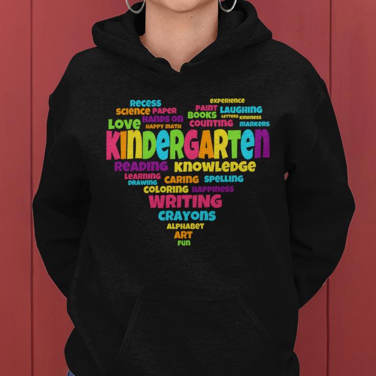 Kindergarten Word Marks Heart Tshirt Women Hoodie