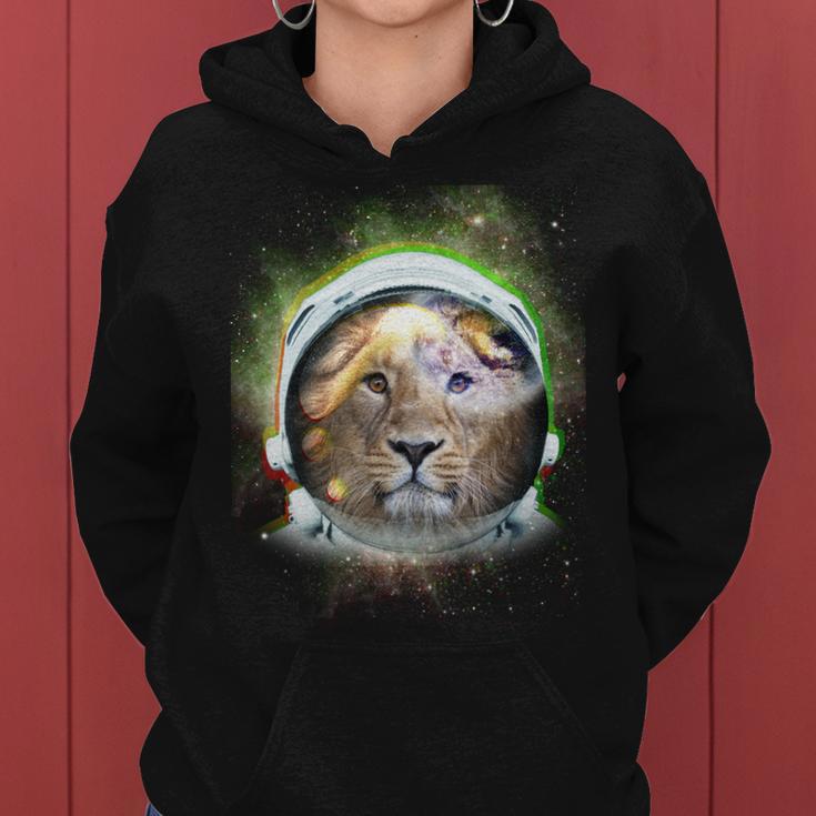 King Of The Universe Lion Space Astronaut Helmet Women Hoodie