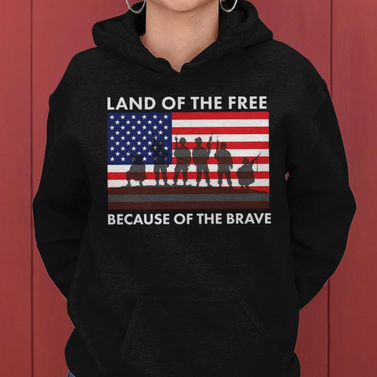 Land Of The Free Because Of The Brave Tshirt Women Hoodie