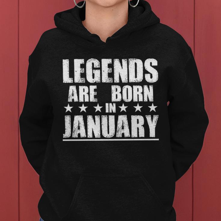 Legends Are Born In January Birthday Tshirt Women Hoodie